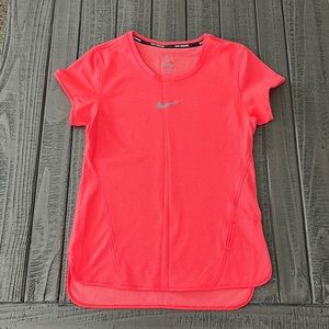Nike reflective dri fit running shirt